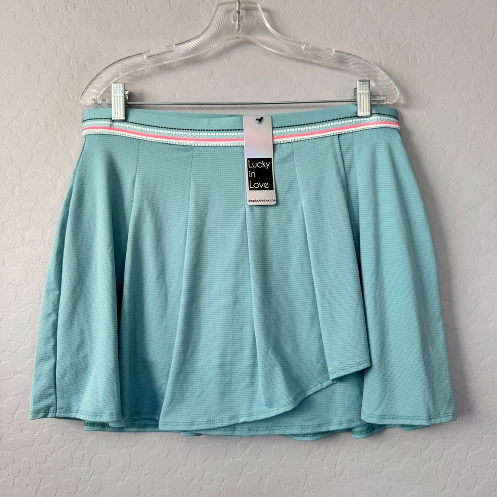 Lucky in Love Euca Skort Tennis Skirt Size L Athletic Pleated Performance